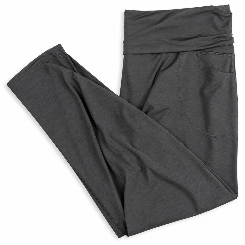 Arc'teryx Kaslo Capri Pants Womens Large Black Nylon Stretch Hiking Yoga Active